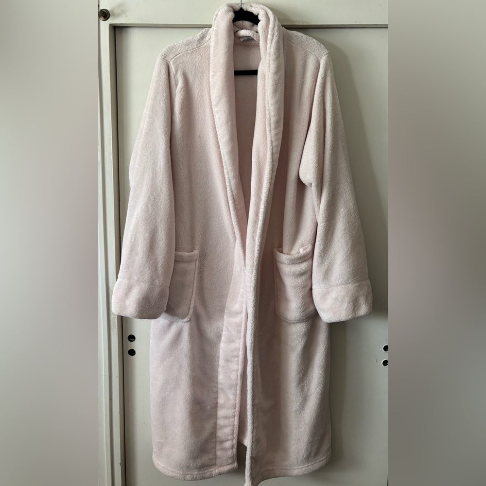 Elizabeth Arden Spa Essentials Plush Robe - Light Pink Women’s S/M